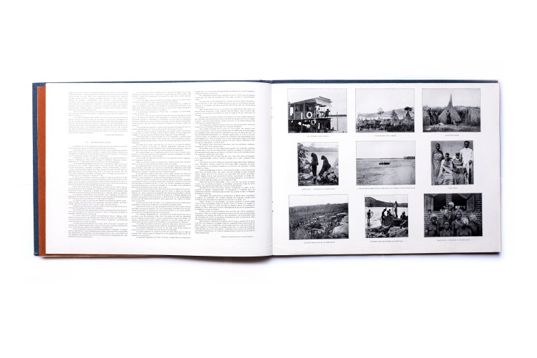 Title: Panorama du Congo Photographer(s): various Designer(s): unknown Writer(s): Cassart, Goffin, Dubreucq, Chabry, Dryepondt, Hennebert, De Rennette de Villers-Perwin, Roelens and Wangermee. Publisher: Touring Club de Belgique, Brussels 1912 Pages: approx 128pp Language: French ISBN: – Dimensions: 43x32 cm Edition: The book contains 8 volumes Country: Belgian Congo
